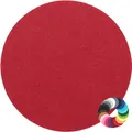 Rundes Platzset Filzuntersetzer in 35cm, mohnrot (HF004) für Gläser, Essen, Tischdeko