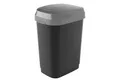 Curver Mülleimer Abfallbehälter DUAL SWING 25 Ltr. schwarz/grau
