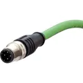 Metz Connect Anschlussleitung M12 Stecker 4-polig D-kodiert (F/FTP, CAT5e, 5 m) (142M1D10050)