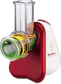 Moulinex Fresh Express DJ7535 | Trommelzerkleinerer 3in1 | 150W | Edelstahl | für Gemüse, Käse, Nüsse | rot