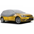 CARPASSION Half Autoabdeckung Schutzhülle Grau UV-beständig Winter Sommer 75cm