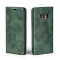 Handy Hülle für Samsung Galaxy S8 Klapp Magnet Smartphone Cover Case Grün