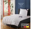 Excellent Gänsedaunenbettdecke Davos, Bettdecken für Sommer und Winter, Decke, Füllung: 100% Gänsedaunen, Bezug: 100% Baumwolle, Bettdecke 135x200 cm, 155x220cm und weitere Größen, Made in Germany