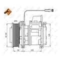 1x Kompressor, Klimaanlage NRF 32824 passend für MERCEDES-BENZ