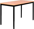 Schreibtisch Profi Besprechungstisch Computertisch 140x70cm Schwarz/Buche 331051