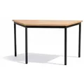 Besprechungstisch MTB Trapezform, 1400 x 700 mm, Buche mit Schwarz