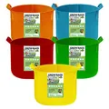 kopotma Bunt Pflanzsack 30L 7-Gallonen, 5 Stück Pflanzsäcke - Pflanzbeutel aus Vliesstoff Kartoffel Pflanzsack für Tomaten gemüse, Pflanzbeutel für Indoor & Outdoor Balkon Garten