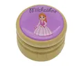 GICO Zahndose Milchzahndose Zahndose Milchzähne Holz 44 mm Prinzessin - 7026, Bilderdose für Jungen und Mädchen