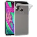 Cadorabo Hülle für Samsung Galaxy A40 Schutz Hülle in Transparent Schutzhülle TPU Silikon Cover Etui Case