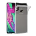 Cadorabo Hülle kompatibel mit Samsung Galaxy A40 Hülle Silikon Handyhülle für Galaxy A40 Case aus [Nie vergilben Technologie], Kratzfeste Schutzhülle für Samsung Galaxy A40 - VOLL TRANSPARENT