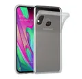 Cadorabo Handyhülle für Samsung Galaxy A40 Hülle Samsung Galaxy A40, Hülle TPU Silikon Handy Schutzhülle Slim Transparent Case Cover