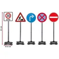 Jamara Spiel-Verkehrszeichen Verkehrsschilder-Set 81 cm (5-tlg), 5 Straßenschilder, für Kinderfahrzeuge Fahrzeuge, Outdoor, Garten, Spiel-Verkehrszeichen, Verkehrserziehung spielend lernen bunt