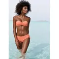 Venice Beach Bandeau-Bikini-Top Lucky, aus gerippter Strukturware orange 36