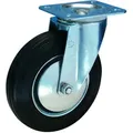 Bs Rollen Lenkrolle 125mm Lg. R Stahlbl Verz Gummirad