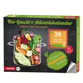 ROTH Bio-Gewürz-Adventskalender "Vegane Rezepte" 24 Bio-Gewürze und Buch mit passenden veganen Rezepten