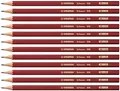 STABILO - Bleistift - Schwan in rot - Härtegrad HB - 12er Pack