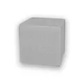 Betten-ABC KUBI Sitzhocker Sitzwürfel Bodenkissen Fußhocker 40x40x40 cm fünf Farben Wohnzimmer, Kinderzimmer, Gästezimmer oder Flur (Farbe: Hellgrau)