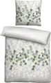 Biberna Bettwäsche "Ella", grün (pistaziengrün), B/L: 135cm x 200cm, 1 Stk., 1 Stk., Seersucker, B/L: 80cm x 80cm, 2 Stk.