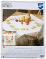 VERVACO Stickpackung Kreuzstich Set Vorgedruckt Tischläufer HerbstBlätter Stickdecken Vorgezeichnet DIY Basteln Erwachsene Kreativ Stickläufer zum Selbersticken 40 x 100 cm Stickset