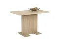 Hela Tische, Säulenesstisch Esstisch Britt, Holzwekstoff melaminbeschichtet, Dekor Sonoma Eiche, ausziehbar, 110-150x69x76 cm