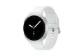 Samsung Galaxy Watch8 - 44 mm - silber - intelligente Uhr mit Sportband - Gummi - weiß - Bandgröße: M/L - Anzeige 3.7 cm (1.47")