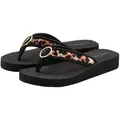 LASCANA Badezehentrenner Sandale, Pantolette, Badeschuh mit Ringapplikation "Italy" VEGAN schwarz 36 EU