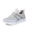 Rieker Damen Slip-On Sneaker M6061, Frauen Halbschuhe,Laufschuhe,straßenschuhe,Strassenschuhe,Sportschuhe,Freizeitschuhe,grau (40),39 EU / 6 UK