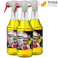 3x Tuga Chemie Biker's Super-Teufel Motorrad Reiniger 1l