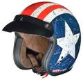 rueger-helmets Motorradhelm RC-583 Jethelm Motorradhelm Chopper Jet Motorrad Roller Bobber Helm ruegerRC-583 Rebell XS