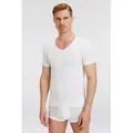 OLYMP T-Shirt Casual V-Ausschnitt, Ideal zum Unterziehen weiß S (44/46)