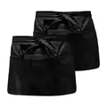 2 Pack Taillen Schürze, Vorbinder Schürze Wasserdicht, Schürze kurz staubdich...