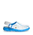 Abeba 37312 ESD Arbeitsschuhe Dynamic Clogs weiß blau mit ESD-Kennzeichnung in Größe 37, 37312-37, 37 eu