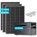 SUNSHARE Ray Lite 600W Balkonkraftwerk mit 1,5kWh Glory Stromspeicher – Modulares Solarsystem mit 1,5 kWh Startkapazität, flexibel erweiterbar, N-Type TOPCon Module, inklusive Halterung im Set
