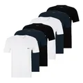 BOSS Herren Classic T-Shirts Kurzarm Shirts Pure Cotton V-Neck 6er Pack, Farbe:Mehrfarbig, Artikel:-984 Navy/White/Black, Größe:XL