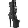FLAMINGO-1053 Damen Boots von Pleaser, Schwarz Matt , EU 36, US 6 - Schwarz - 36