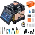 VEVOR Glasfaser-Spleißgerät, 4 Motoren, Ausrichtungs-Spleißgerät, 6 s Spleißen & 13 s Aufheizen, Fiber Fusion Splicer mit 5-Zoll-Touchscreen, ...