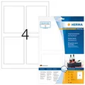 HERMA Flaschenetiketten 4603 weiß 90,0 x 120,0 mm, 40 Blatt