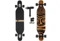 FunTomia Longboard Camber Ahornholz Longboard in 3 Flex Stufen + T-Tool, Camber Twin Tip