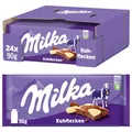 Milka Kuhflecken, Alpenmilch-Schokoladentafel mit weißer Schokolade Cow Spots, 24 x 90g