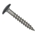 Twistec Fassadenschraube TWISTEC Trespo-Fassadenschrauben 4,8x32mm Anthrazit RAL7016 100 St., Edelstahl A2, hohe UV-Beständigkeit grau 4,8x32mm