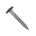 TWISTEC Trespo-Fassadenschrauben Anthrazitgrau RAL 7016 4,8x32mm 100 Stück, Terrassenschrauben, Holzschrauben, Spanplattenschrauben aus Edelstahl