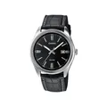 Herrenuhr CASIO MTP-1302PL-1AVEF Leder Schwarz Vintage