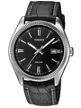 Casio MTP-1302PL-1AVEF Herrenuhr Lederarmband CASIO COLLECTION Men schwarz
