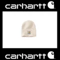 Original ! CARHARTT unisex Herren Damen Mütze A18 Rippstrick Beanie weiß white
