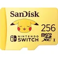 SANDISK PokémonTM Pikachu microSDTM-Karte 256 GB, Flash-Speicherkarte, Gelb