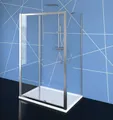 Polysan s.r.o. Komplettdusche EASY Duschkabine drei Wänden 1000x800mm, L/R Variante, Klarglas, BxT: 100x80 cm, Polysan-EL1015EL3215EL3215-SET