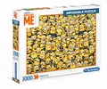 Clementoni 39408 Impossible Puzzle Minions – Puzzle 1000 Teile ab 9 Jahren, Erwachsenenpuzzle mit Wimmelbild, herausforderndes Geschicklichkeitsspiel für die ganze Familie