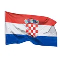 Aricona Kroatien Flagge 90x150cm - wetterbeständige Fahne mit Messingösen, 100% Polyester, robuste Doppelnaht & in lebendigen Farben - ideal für Flaggen-Liebhaber
