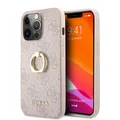 iPhone 13 Pro Hülle Guess PU 4G Ring Hülle/ case Pink