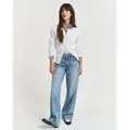 Gant für Damen. 4800103 Off-white Strickjacke in Ecru (M), Weiß, Lässig, Baumwolle